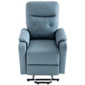 Massage Recliner Chair Electric Power Lift Chairs With Side Pocket, Adjustable Massage And Heating Function For Adults And Seniors, Squirrel Grey Grey Pu