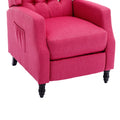 Coolmore Modern Comfortable Upholstered Leisurechair Recliner Chair For Living Room Rose Red Primary Living Space Rubberwood Foam Linen