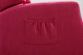 Coolmore Modern Comfortable Upholstered Leisurechair Recliner Chair For Living Room Rose Red Primary Living Space Rubberwood Foam Linen