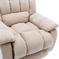 Massage Recliner Chair Electric Power Lift Recliner Chairs With Heat, Vibration, Side Pocket For Living Room Bedroom, Beige Beige Velvet