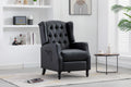 Coolmore Modern Comfortable Upholstered Leisurechair Recliner Chair For Living Room Black Primary Living Space Rubberwood Foam Pu Leather