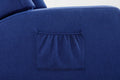 Coolmore Modern Comfortable Upholstered Leisurechair Recliner Chair For Living Room Navy Primary Living Space Rubberwood Foam Linen