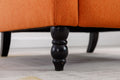 Coolmore Modern Comfortable Upholstered Leisurechair Recliner Chair For Living Room Orange Primary Living Space Rubberwood Foam Linen