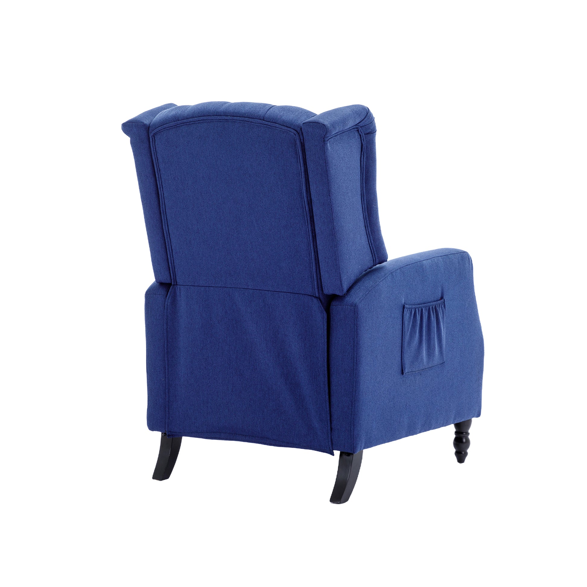 Coolmore Modern Comfortable Upholstered Leisurechair Recliner Chair For Living Room Navy Primary Living Space Rubberwood Foam Linen