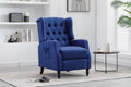 Coolmore Modern Comfortable Upholstered Leisurechair Recliner Chair For Living Room Navy Primary Living Space Rubberwood Foam Linen