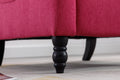 Coolmore Modern Comfortable Upholstered Leisurechair Recliner Chair For Living Room Rose Red Primary Living Space Rubberwood Foam Linen