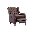 Coolmore Modern Comfortable Upholstered Leisurechair Recliner Chair For Living Room Brown Primary Living Space Rubberwood Foam Pu Leather