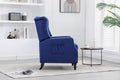 Coolmore Modern Comfortable Upholstered Leisurechair Recliner Chair For Living Room Navy Primary Living Space Rubberwood Foam Linen