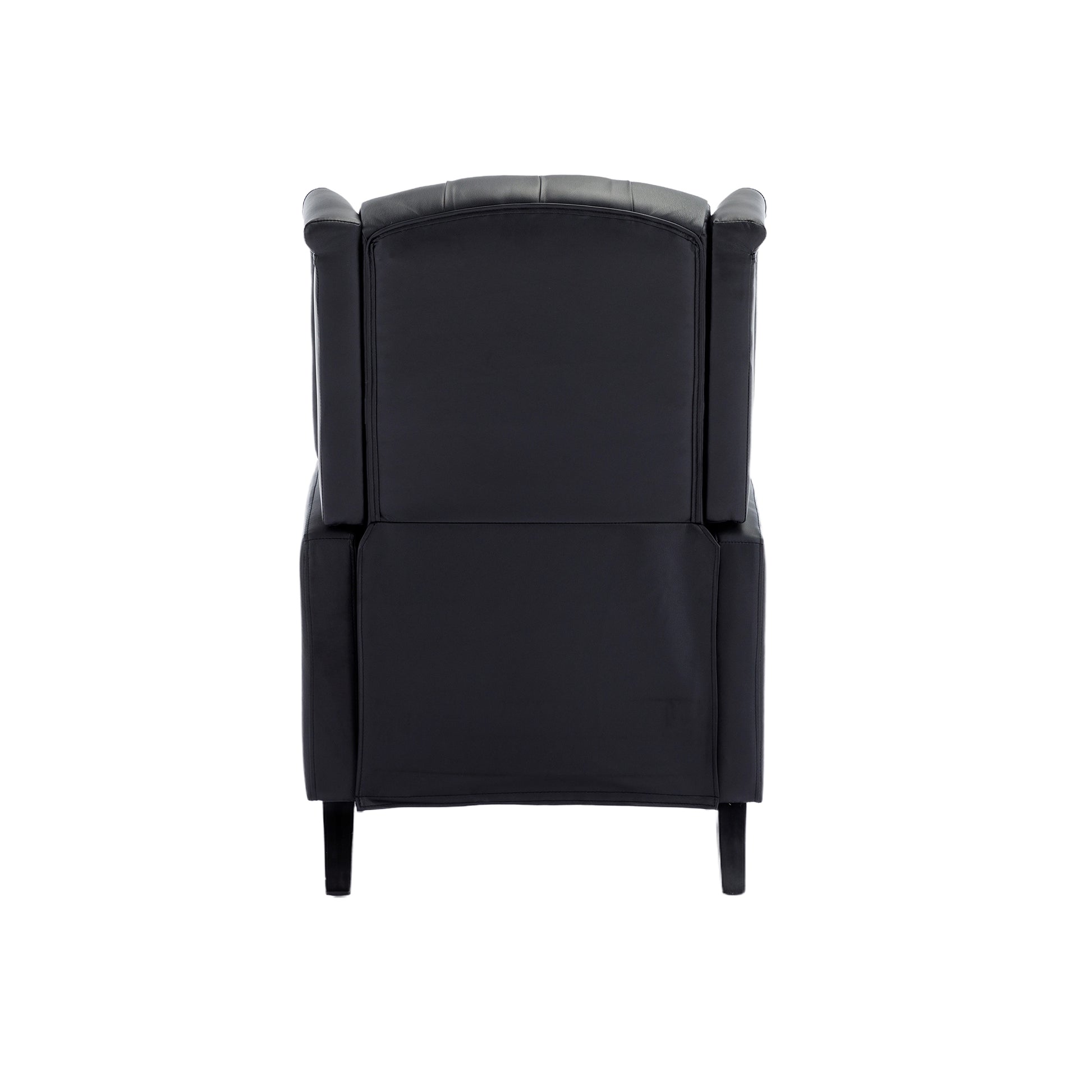 Coolmore Modern Comfortable Upholstered Leisurechair Recliner Chair For Living Room Black Primary Living Space Rubberwood Foam Pu Leather