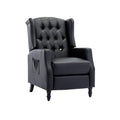 Coolmore Modern Comfortable Upholstered Leisurechair Recliner Chair For Living Room Black Primary Living Space Rubberwood Foam Pu Leather