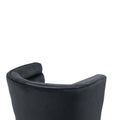 Coolmore Accent Chair ,Leisure Single Chair With Golden Feet Black Velvet