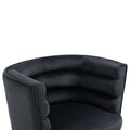 Coolmore Accent Chair ,Leisure Single Chair With Golden Feet Black Velvet