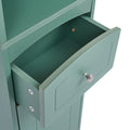 Tall Bathroom Cabinet, Freestanding Storage Cabinet With Drawer, Mdf Board, Adjustable Shelf, Green Green Mdf