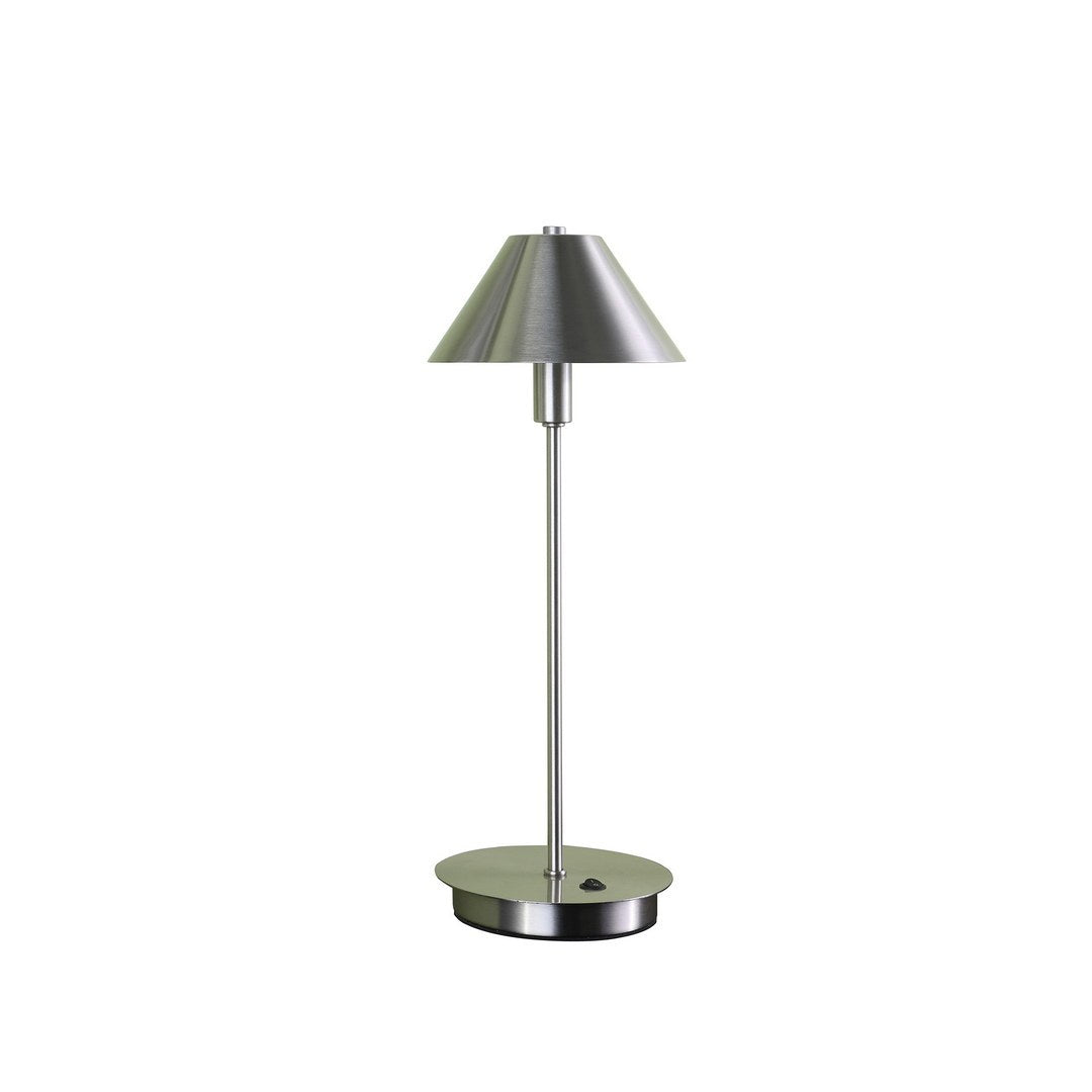 17.5" In Ryder Silver Nickel G 9 Led Table Lamp Silver Metal