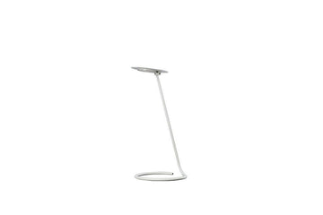 15" Tall "Andi" Adjustable Led Desk Lamp, Satin White White Metal