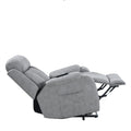 Electric Power Lift Recliner Chair For Elderly, Fabric Recliner Chair For Seniors, Home Theater Seating,Living Room Chair,Side Pocket, Remote Control,Light Gray Light Brown Wood Primary Living Space Heavy Duty Rubberwood Light Gray Polyester Power Remote