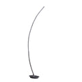 62.25 Inch Bradie Brushed Nickel Led Arc Tube Floor Lamp Silver Metal