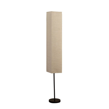 62.5 Inch Noki Japanese Paper Floor Lamp Multicolor Metal