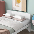 Full Bed With Footboard Bench,White Full White Wood Bedroom American Design Pine Pine