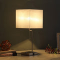 21.5 Inch Aston Square Table Lamp W Charging Station Multicolor Metal