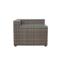 Weather Resistant Sectional Stain And Fade Resistant, Removable Cushions Outdoor Comfort, Indoor Looks Gray Foam Polyester