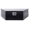 39Inch Aluminum Tool Box,Heavy Duty Truck Bed Tool Box,Outdoor Trailer Pickup Storage Tool Box,Rv Storage Organizer,Underbody Box W Lock Keys,Black 39X16.5X11.8Inch Black Aluminum