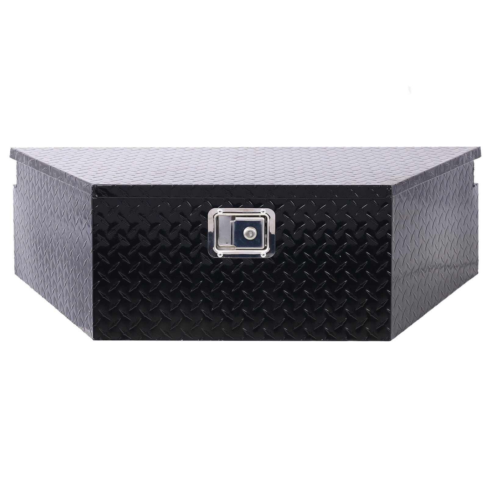 39Inch Aluminum Tool Box,Heavy Duty Truck Bed Tool Box,Outdoor Trailer Pickup Storage Tool Box,Rv Storage Organizer,Underbody Box W Lock Keys,Black 39X16.5X11.8Inch Black Aluminum