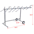 Auto Paint Stand Panel Hood Hanger Spray Rack Paint Rack, 360 Rotating Paint Rack Auto Paint Stand Panel Hood Hanger For Car Bumpers Silver Steel