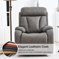 Lift Chair Recliner For Elderly Power Remote Control Recliner Sofa Relax Soft Chair Anti Skid Australia Cashmere Fabric Furniture Living Room Dark Gray Light Brown Wood Primary Living Space Heavy Duty Rubberwood Dark Gray Polyester Power Remote Medium