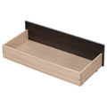 Twin Bed With 2 Drawers, Solid Wood, No Box Spring Needed ,Espresso Old Sku:W50441670 Twin Espresso Pine