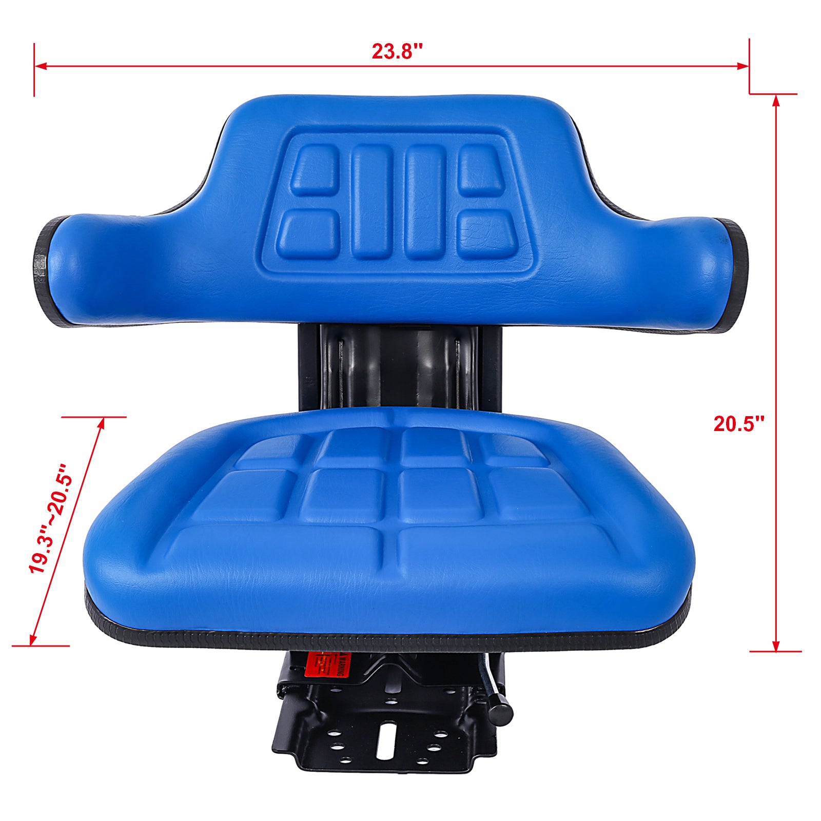 Tractor Seat Blue Steel