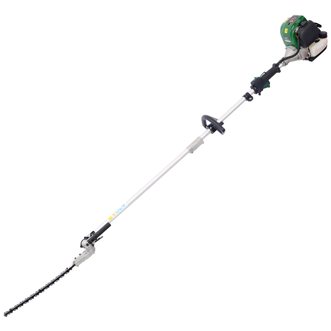 4 In 1 Multi Functional Trimming Tool, 38Cc 4 Stroke Garden Tool System With Gas Pole Saw, Hedge Trimmer, Grass Trimmer, And Brush Cutter Epa Compliant Dark Green Plastic