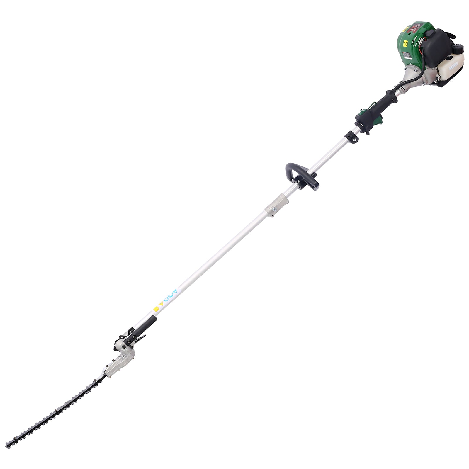 4 In 1 Multi Functional Trimming Tool, 38Cc 4 Stroke Garden Tool System With Gas Pole Saw, Hedge Trimmer, Grass Trimmer, And Brush Cutter Epa Compliant Dark Green Plastic