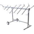 Auto Paint Stand Panel Hood Hanger Spray Rack Paint Rack, 360 Rotating Paint Rack Auto Paint Stand Panel Hood Hanger For Car Bumpers Silver Steel
