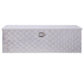 48Inch Aluminum Tool Box,Heavy Duty Truck Bed Tool Box,Outdoor Trailer Pickup Storage Tool Box,Rv Storage Organizer,Underbody Box W Lock Keys,Silver 48X15X15Inch Silver Aluminum