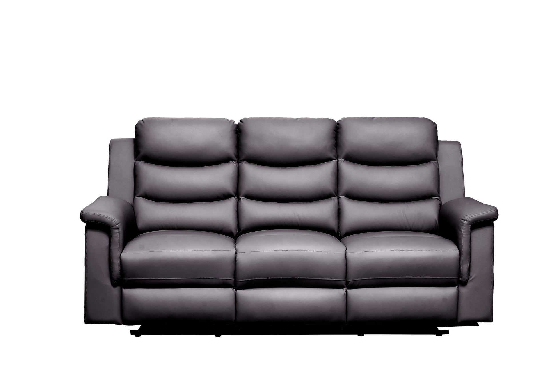 Reclining Sofa With Middle Console Slipcover, Stretch 3 Seat Reclining Sofa Covers Black, 3 Seat Recliner Cover With Console Black Faux Leather Black Pu