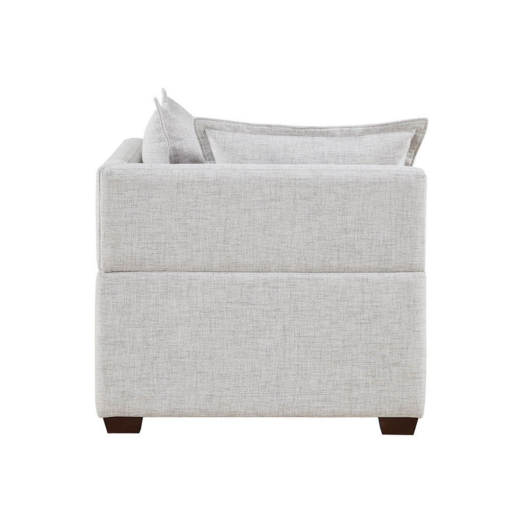 Modular Corner Chair Ivory Polyester