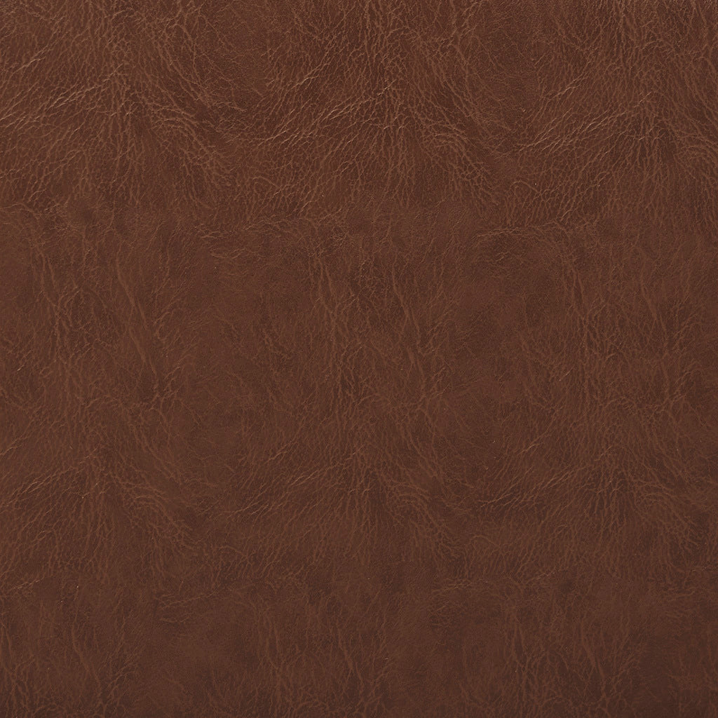 Faux Leather 360 Degree Swivel Arm Chair Brown Polyester