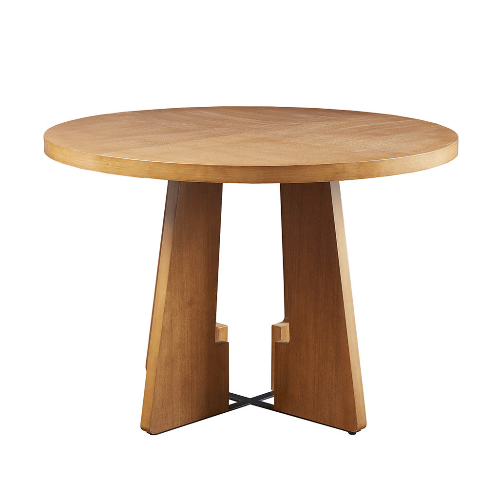 Kennedy 44" Round Dining Table Walnut Wood