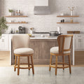 Upholstered 360 Degree Swivel Counter Stool 25