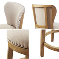Upholstered 360 Degree Swivel Counter Stool 25