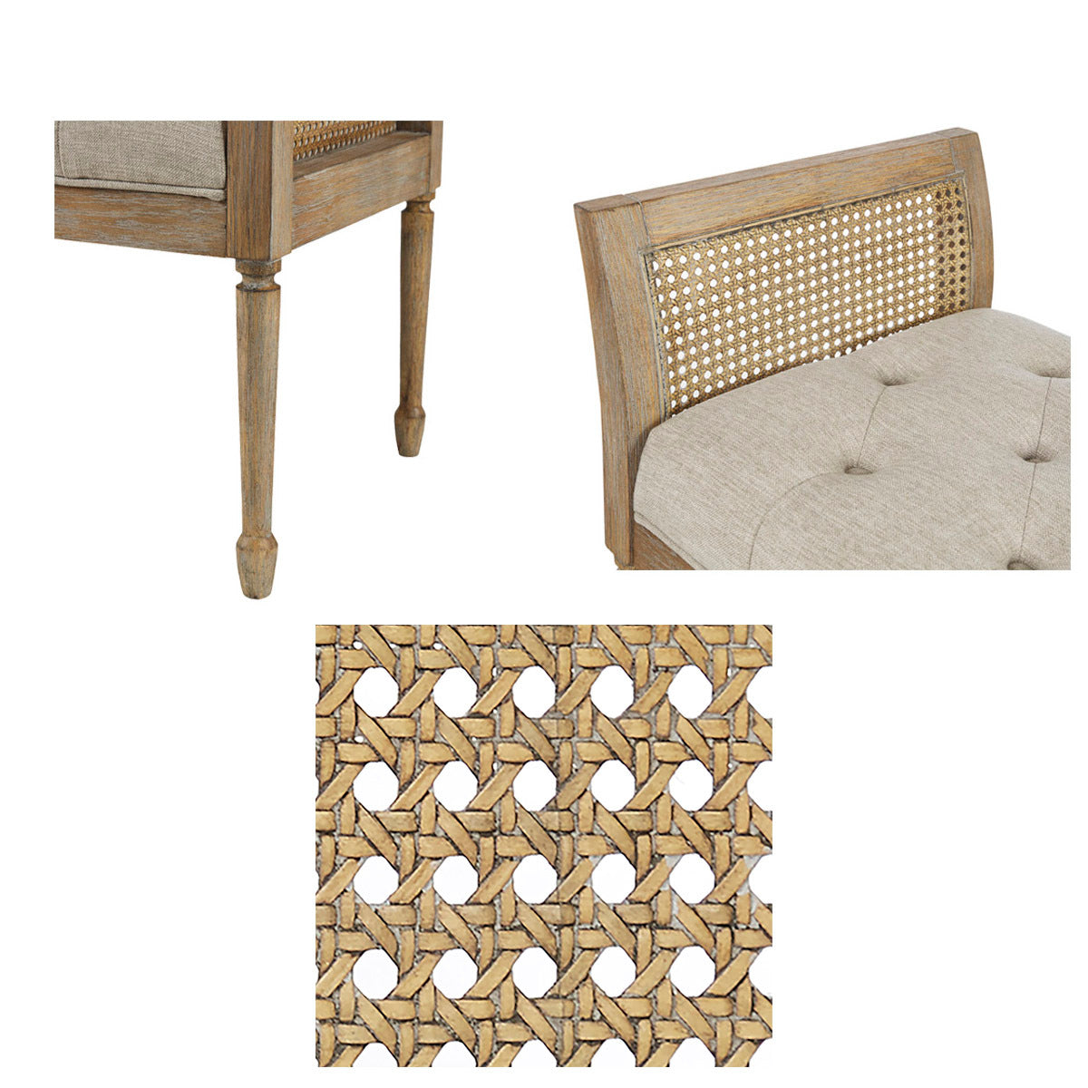 Accent Bench Natural Polyester