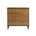 Handcrafted Seagrass 2 Door Accent Chest Natural Wood