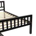 Twin Bed With Trundle, Platform Bed Frame With Headboard And Footboard, For Bedroom Small Living Space,No Box Spring Needed,Espresso Old Sku:W50440557 Twin Espresso Pine