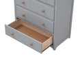 Rustic Wooden Chest With 6 Drawers,Storage Cabinet For Bedroom,Gray Natrual Gray Wood