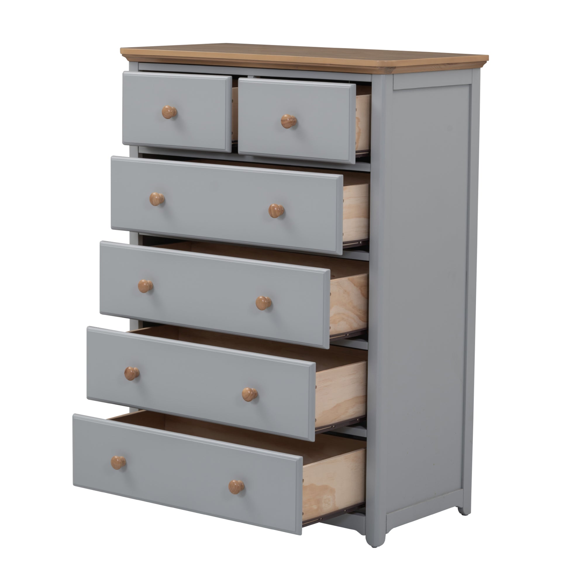 3 Pieces Bedroom Sets Queen Size Platform Bed With Nightstand Usb Charging Ports And Storage Chest,Gray Natrual Gray Solid Wood
