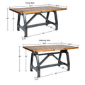 Dining Gathering Table Walnut Solid Wood