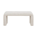 Boucle Waterfall Bench Cream Polyester