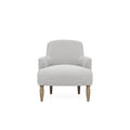 Upholstered Accent Chair Light Grey Polyester