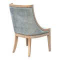 Upholstered Dining Chair With Trim Soft Green Polyester